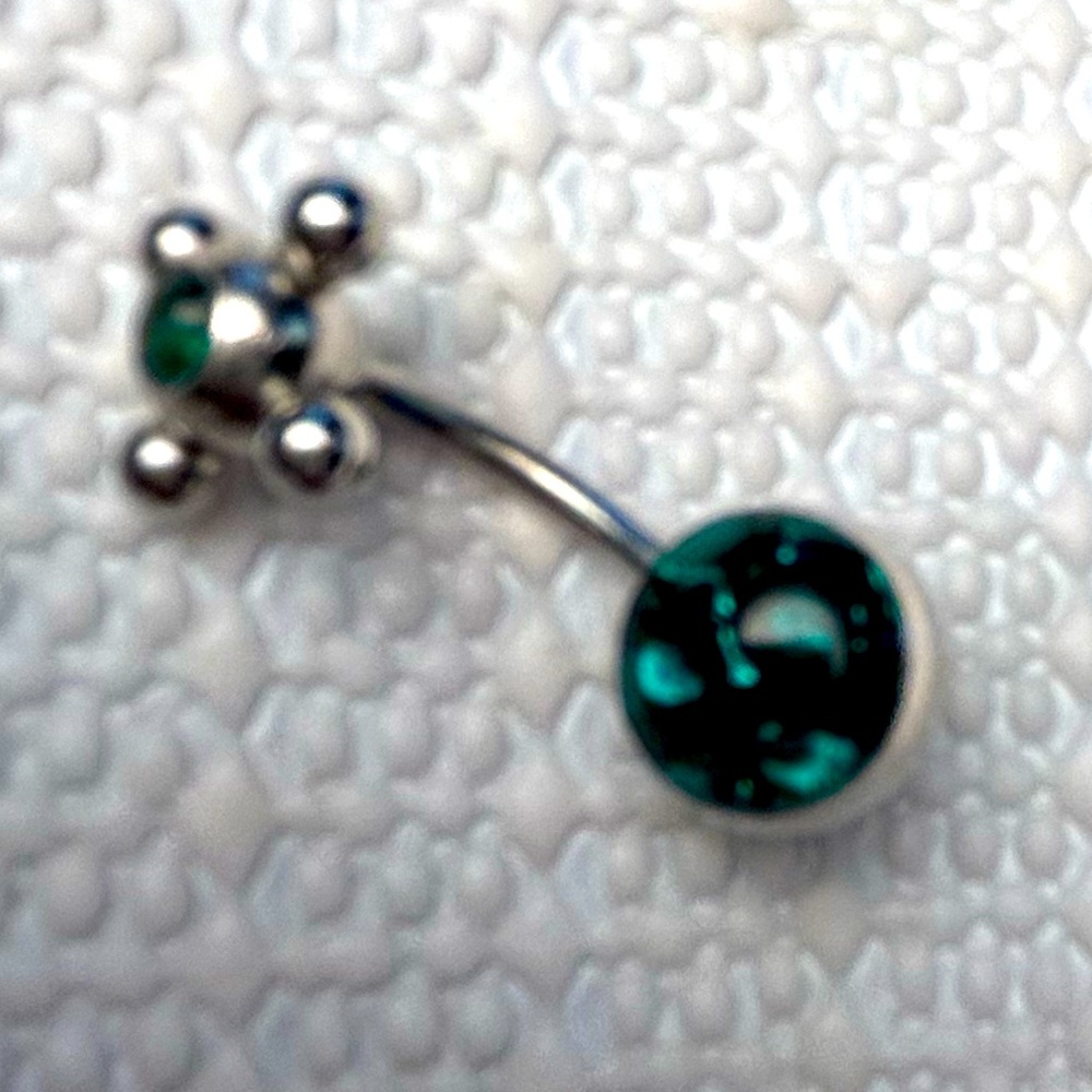 Green Belly Ring (GREAT Quality!)